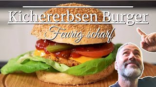 Vegane KichererbsenHaselnuss Burger Einfach lecker amp vegan 🍔 [upl. by Burg329]