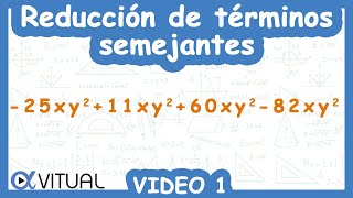 💠Reducción de Términos Semejantes  Video 1 de 4 [upl. by Nnel13]