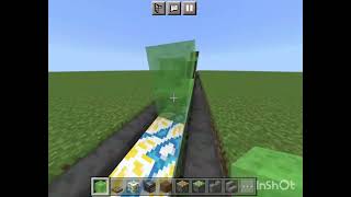 how to make a working train 🚉 in minecraft pe [upl. by Newmark]