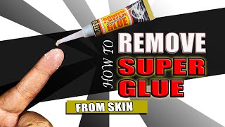 How to Get Super Glue Off Your Skin FAST With Denatured Alcohol and Kitchen Scrubber [upl. by Mackoff37]