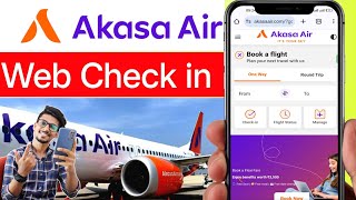 akasa air flight web checking kaise kare I akasa air online boarding pass Hindi [upl. by Mellitz821]