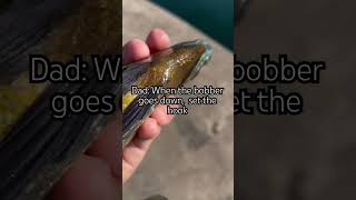 “Thanks dad” fish fishing bass bluegill sunfish cool fyp viral [upl. by Johnnie65]