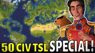 Civ 6  All 50 Civs True Start Earth 60k Special 1 Sid Meier Gran Colombia Civilization VI [upl. by Brig]