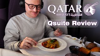 Qatar Airways Business Class Qsuite A350 Review [upl. by Durno]