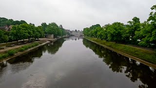 Early Morning Rainy WALK  York Hospital ENGLAND to Micklegate via Train Station Gateway [upl. by Ettie]