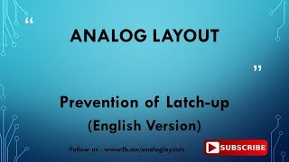 Prevention of Latchup  Tamil Version [upl. by Bord987]