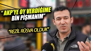 quotREZÄ°L RÃœSVA OLDUK AKPYE OY VERDÄ°ÄÄ°ME BÄ°N PÄ°ÅMANIMquot SOKAK RÃ–PORTAJLARI [upl. by Ycart599]