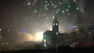 Silvesterfeuerwerk 201415 HamburgLandungsbrücken [upl. by Fulton]