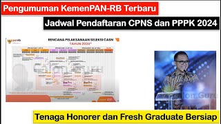 Pengumuman KemenPANRB Terbaru tentang Jadwal Pendaftaran CPNS 2024 dan Jadwal Pendaftaran PPPK 2024 [upl. by Reklaw]