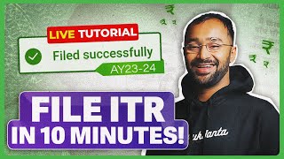 How to file ITR AY2023 ITR filling TUTORIAL for SALARIED EMPLOYEES  Income Tax Return  ITR 1 [upl. by Rhoades]