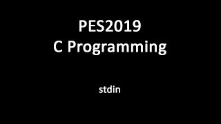 C Programming  stdin [upl. by Esahc]