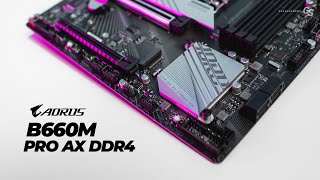 Gigabyte B660M AORUS Pro AX DDR4 MATX Motherboard  Overview amp First Look [upl. by Torrance]