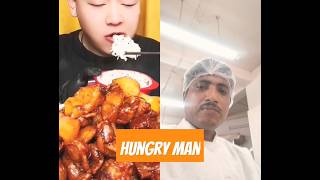 Chinese man eat pork ribs 🤣🔥 shorts food eating mukbang viralvideo [upl. by Sinnal]