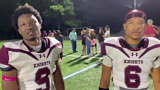 Thomas Dale footballs Jonah Harris Draylin Waller after 2716 win over LC Bird [upl. by Ecnerolf713]