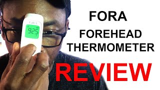 FORA IR42 non contact forehead thermometer reviewed [upl. by Polinski]