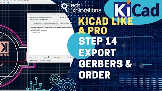 KiCad 8  First project step 14 Export Gerbers and order [upl. by Iarised]