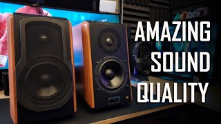 EDIFIER S1000 MKII ACTIVE BOOKSHELF SPEAKERS UNBOXING AND REVIEW [upl. by Anele747]