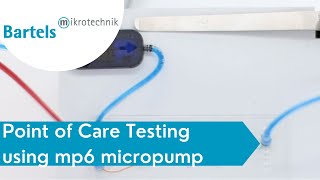 Point of Care Testing POCT using Micropump Microfluidic Chip and Optical Sensor [upl. by Anirdnaxela]