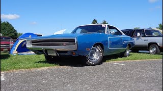 1970 Dodge Charger RT RT SE in B5 Blue amp 426 Hemi Engine Sound on My Car Story with Lou Costabile [upl. by Ayotnahs]