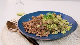 Wat eten we vandaag Koolhydraatarme broccolischotel met paddenstoelen en gehakt  Allerhande [upl. by Sandie]