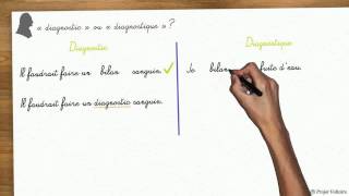 « diagnostic » ou « diagnostique » [upl. by Lydia]