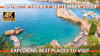 ANTALYA TURKEY CITY CENTEROLD TOWNKALEİÇİGRAND BAZAARBEST PLACES TO VISIT 4K UHD WALKING TOUR [upl. by Aletta]