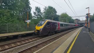 Cross Country Class 221  220 Voyagers Passing Smethwick Galton Bridge Station [upl. by Vanhook]