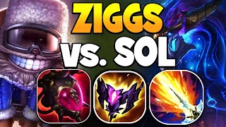 ZIGGS VS AURELION SOL MIDLANE MATCHUP GAMEPLAY [upl. by Iover]