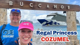 Cozumel Buccanos Beach Club  Mongolian Night  Shows  Games Life With Favor Regal Princess Vlog [upl. by Llemart723]