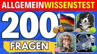 XXLAllgemeinwissenstest mit 200 Fragen  Wissensmarathon Quiz aus 10 Gebieten [upl. by Emile]