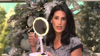 Floxite 10X1X Lighted Folding Vanity amp Travel Mirror on QVC [upl. by Elbertina]