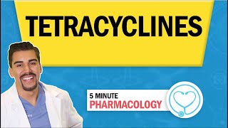 Pharmacology  Tetracyclines Antibiotics nursing RN PN NCLEX [upl. by Brook]