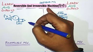 Reversible amp Irreversible Machineहिन्दी [upl. by Oelak83]