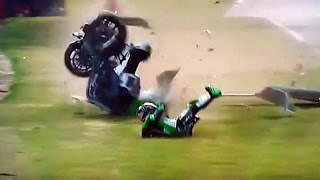 Haslam Crash Oulton BSB 2017 [upl. by Yemarej]