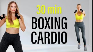 30 Min Boxing Cardio At Home  4000 Steps Boxing Aerobic Exercises  Full Body Workout [upl. by Ivanah620]