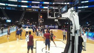 Fairleigh Dickinson basketball team practice at NCAA Tournament [upl. by Attenol148]