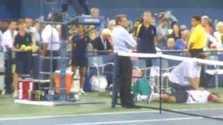 Tennis Player Collapses at US Open [upl. by Enidan703]