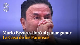 Mario Bezares lloró al ganar ganar La Casa de los Famosos [upl. by Hcaz846]