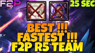 BEST F2P R5 SPEED TEAM  25 SEC WITHOUT BRANDIA AND DEBORAH  SUMMONERS WAR [upl. by Aihsemat]