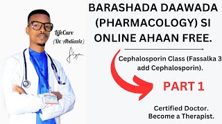 Cephalosporin Class  Part 1  Pharmacology Online Class Free Tuition  Watch Now  ‎DrAbdiaziz [upl. by Nnylkoorb]