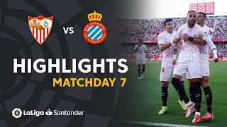 Resumen de Sevilla FC vs RCD Espanyol 20 [upl. by Atiran44]