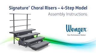 Signature® Choral Risers  4Step Model Assembly Instructions [upl. by Eissak]