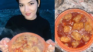 Delicious sarma recipe and eating  Cooking Sarma [upl. by Eiramannod54]