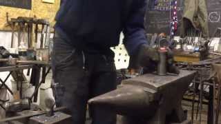 How to forge rivets  Blacksmithing  Forging tips [upl. by Orabelle51]