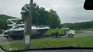 Multi Million dollar yacht rolls off trailer [upl. by Yelnikcm]