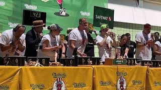 Nathans Hot Dog Eating Contest Alameda County Fair Pleasanton CA 15JUN 2024 [upl. by Busey426]