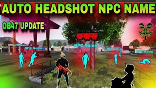 headshot hack free fire 🔥 Ob47 Update Drage headshot ff hack l Hologram  Auto headshot config file [upl. by Murray597]