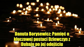 Zmarła Danuta Borysewicz – kluczowa postać fenomenalnych Dziewczyn z Dubaju [upl. by Bello567]