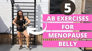 5 Ab Exercises For Menopause Belly [upl. by Aniral]