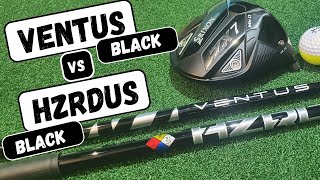 Ventus Velocore Black 7X vs HZRDUS Black Gen 4 65 [upl. by Ecinue]